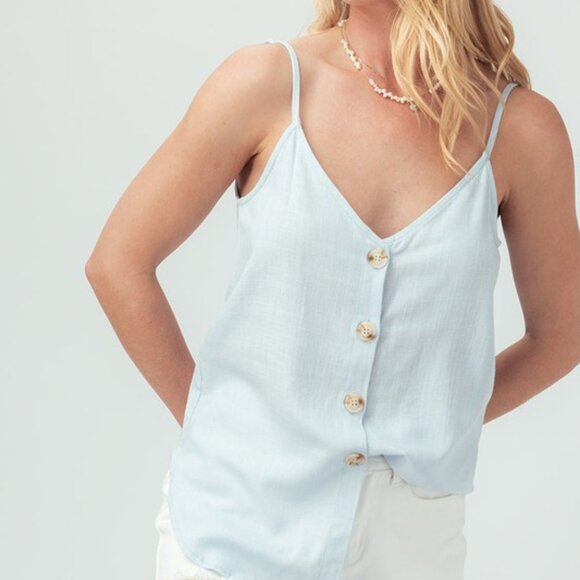 Linen Blue Cami - Picture 6 of 11